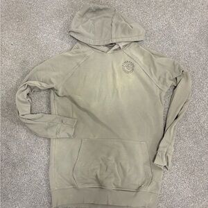 Men's Gym shark medium Hooded Pullover Sweater in Light Olive